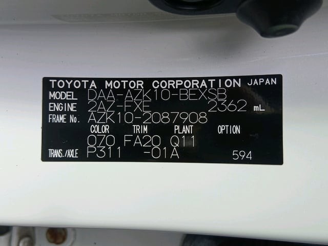 2014 Toyota SAI